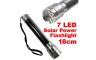 Solar Powered Mini Lights 7 LED 18cm Camping Torch Lamp Flashlight