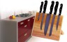 Space-saving Magnetic Knife Block with Fold-away Foot-Nature
