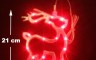 LED Xmas Reindeer Red 21cm High USB Powered