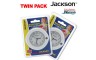 Twin Pack - Jackson Nightlight with Built-in Analogue Clock Auto On-Off
