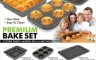 3 pcs Premium Non-Stick Bakeware Set  (Cookie Sheet, Muffin Pan and Cake Pan)