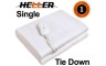 Heller SingleSize Tie Down Electric Blanket with controller And Overheat Protection
