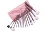 Pink Wallet Makeup Brushes 15 Pcs