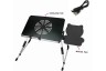 Foldable USB laptop cooling table +  mouse pad