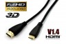 OD 4.2 2m Ultra Premium Mini-HDMI to HDMI Cable Gold Plated V1.4 High Speed 3D Audio 1080P