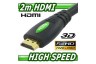 2m HDMI Cable v1.4 3D High Speed with Ethernet HEC Full HD 1080p Digital
