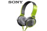 Sony MDR-XB400 Extra Bass Stereo Headphones: Green