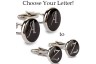 Men's Initial Cufflinks - A to Z Letters Available