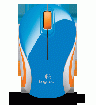 Logitech M187 (910-002743) Wireless Mini Mouse - Blue